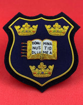 Oxford University Blazer Badge Hand Embroidered Bullion and Wire Oxford University Blazer Badge